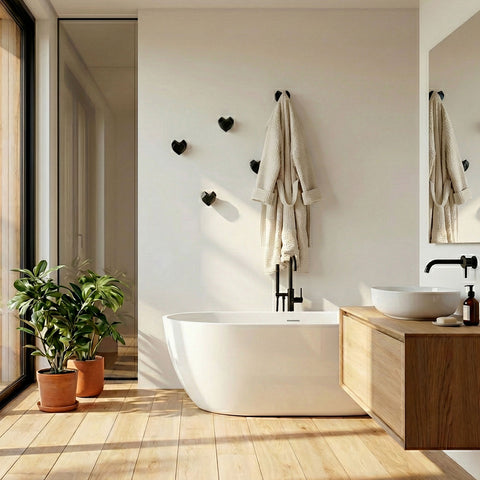 Cœur pendentif noir