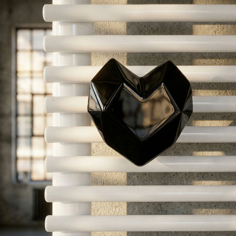 Cœur pendentif noir