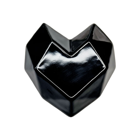 Cœur pendentif noir